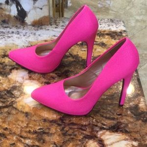 Hot pink 4 & 1/2 inch heels